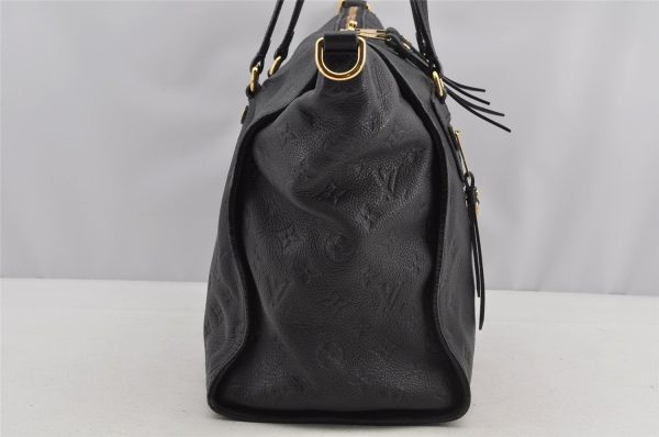 Auth Louis Vuitton Monogram Empreinte Lumineuse PM Tote Bag Navy M93410 LV 5886I Online