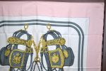 Authentic HERMES Carre 90 Scarf  BRIDES de GALA par  Silk Pink K5766 on Sale