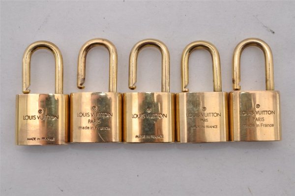 Authentic Louis Vuitton Padlock Gold 10Set LV 2617I Online now