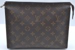 Auth Louis Vuitton Monogram Poche Toilette 26 Cosmetics Pouch Old Model LV K5202 Sale