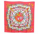 Authentic HERMES Carre 90 Scarf  Petite main  Silk Red K5768 Online now