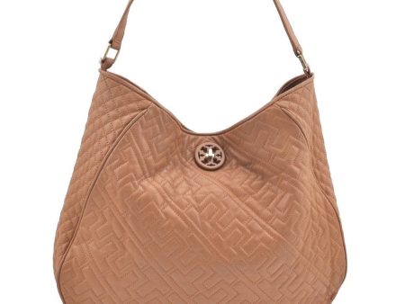 Authentic TORY BURCH Leather Shoulder Bag Bbeige K5174 Online