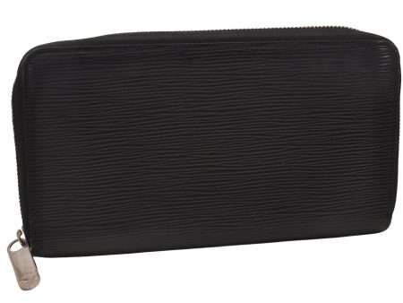 Authentic Louis Vuitton Epi Zippy Organizer Long Wallet Black M63852 LV 6647I Hot on Sale