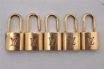 Authentic Louis Vuitton Padlock Gold 10Set LV 2617I Online now