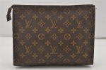 Auth Louis Vuitton Monogram Poche Toilette 26 Cosmetics Pouch Old Model LV 6083I Online Sale