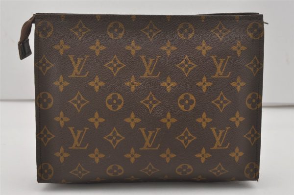 Auth Louis Vuitton Monogram Poche Toilette 26 Cosmetics Pouch Old Model LV 6083I Online Sale