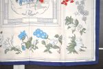 Authentic HERMES Carre 90 Scarf  Quai aux Fleursrn  Silk Navy 5192I on Sale