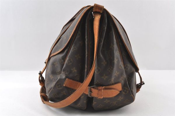 Authentic Louis Vuitton Monogram Saumur 43 Shoulder Cross Bag M42252 LV 6236I Sale