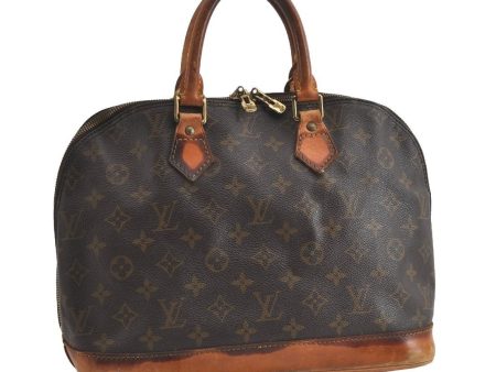 Authentic Louis Vuitton Monogram Alma Hand Bag Purse M51130 LV 6259I Hot on Sale