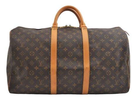 Authentic Louis Vuitton Monogram Keepall 50 Travel Boston Bag M41426 LV 6242I Fashion