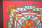 Authentic HERMES Carre 90 Scarf  Petite main  Silk Red K5768 Online now