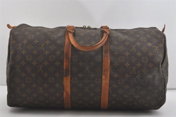 Authentic Louis Vuitton Monogram Keepall 55 Travel Boston Bag M41424 LV 4789I Online