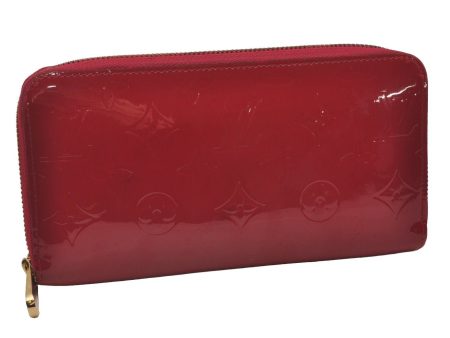 Authentic Louis Vuitton Vernis Zippy Wallet Long Purse Pink M91597 LV 4693I Cheap