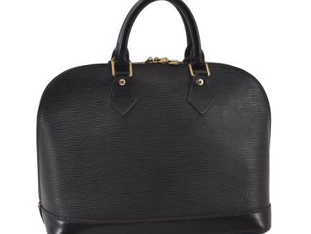 Authentic Louis Vuitton Epi Alma PM Hand Bag Black M40302 LV 6220I Online