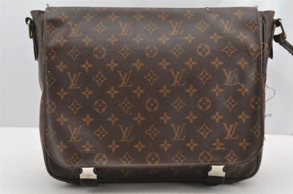 Auth Louis Vuitton Monogram Macassar Clarence Shoulder Bag M40936 Junk 4733I Online Hot Sale