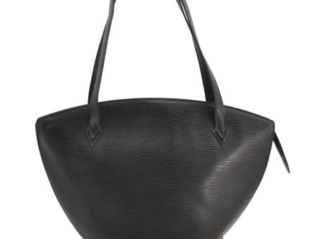 Auth Louis Vuitton Epi Saint Jacques Shopping Shoulder Bag Black M52262 LV 4772I Fashion