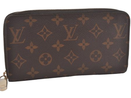 Authentic Louis Vuitton Monogram Zippy Long Wallet Purse M60017 LV 6648I on Sale