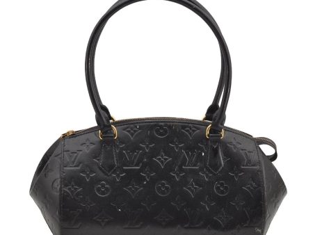 Authentic Louis Vuitton Vernis Sherwood PM Shoulder Hand Bag Black LV 4746I For Cheap