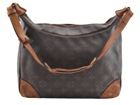 Authentic Louis Vuitton Monogram Boulogne 30 Shoulder Cross Bag M52165 LV 6121I For Sale