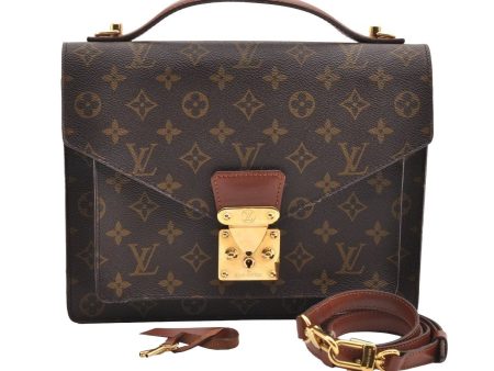 Authentic Louis Vuitton Monogram Monceau 2Way Shoulder Hand Bag M51185 LV 6241I Sale