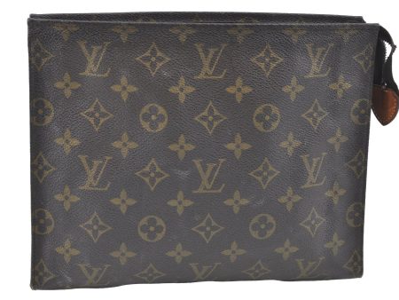 Authentic Louis Vuitton Monogram Poche Toilette 26 M47542 Cosmetics Pouch K5360 Hot on Sale