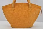 Authentic Louis Vuitton Epi Saint Jacques Hand Bag Yellow M52279 LV 6670I Cheap