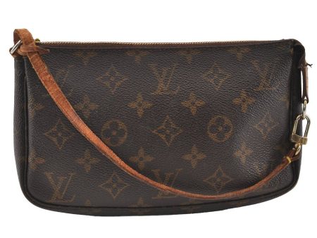 Authentic Louis Vuitton Monogram Pochette Accessoires Pouch M51980 Junk 6176I Online