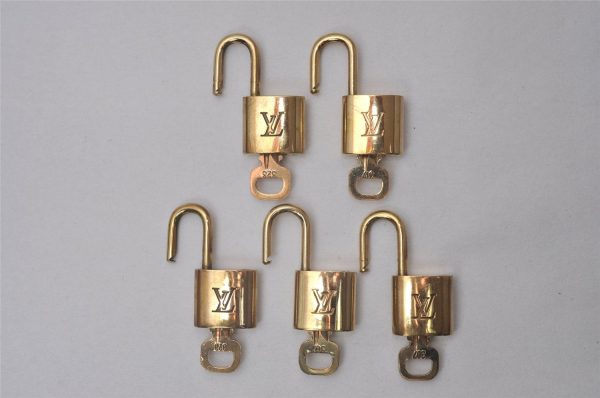 Authentic Louis Vuitton Padlock & Keys 10Set LV 6476I Online now