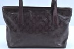 Authentic GUCCI GG Imprime Shoulder Tote Bag GG PVC Leather 211138 Purple 3169H Online now