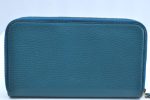 Authentic GUCCI Vintage Long Wallet Purse Leather 449347 Blue K5525 Online Hot Sale