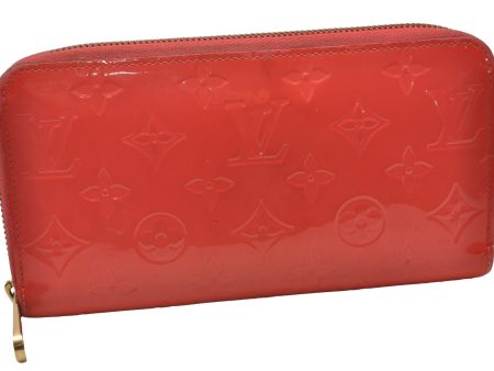 Authentic Louis Vuitton Vernis Zippy Wallet Long Purse Pink M93202 LV 2286I on Sale