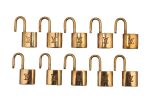 Authentic Louis Vuitton Padlock Gold 10Set LV 1231I For Cheap