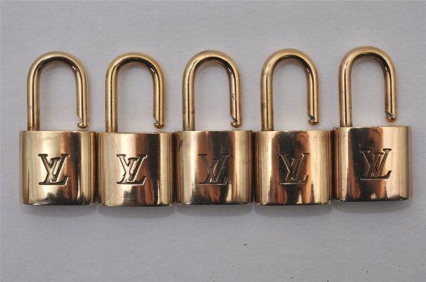 Authentic Louis Vuitton Padlock Gold 10Set LV 3643I on Sale