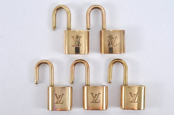 Authentic Louis Vuitton Padlock Gold 10Set LV 2152I Supply