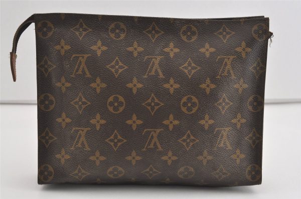 Auth Louis Vuitton Monogram Poche Toilette 26 Cosmetics Pouch Old Model LV 1483I Hot on Sale