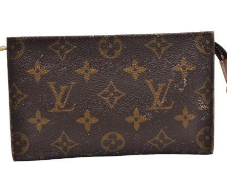 Authentic Louis Vuitton Monogram Pouch For Bucket PM LV Junk 2852I Cheap