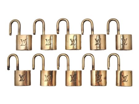 Authentic Louis Vuitton Padlock Gold 10Set LV 3894I Sale