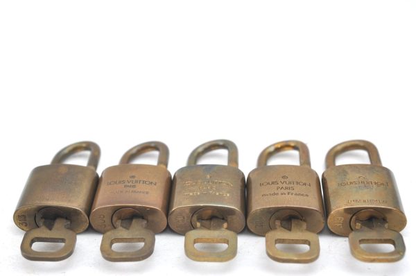 Authentic Louis Vuitton Padlock & Keys 10Set LV K4051 For Cheap