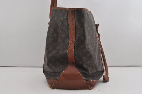 Auth Louis Vuitton Monogram Sac Weekend GM Vintage Tote Bag M42420 LV Junk 5243I For Discount