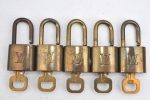 Authentic Louis Vuitton Padlock & Keys 10Set LV K4056 Online now