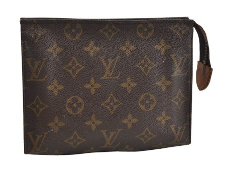 Auth Louis Vuitton Monogram Poche Toilette 19 M47544 Cosmetics Pouch Junk 4048I Online