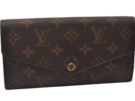 Authentic Louis Vuitton Monogram Portefeuille Sarah Long Wallet M62234 LV 3642I Discount