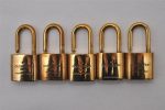 Authentic Louis Vuitton Padlock Gold 10Set LV 4544I Hot on Sale