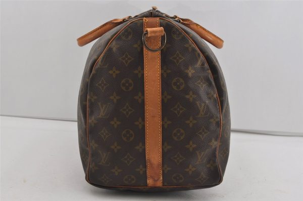 Auth Louis Vuitton Monogram Keepall Bandouliere 50 Boston Bag Old Model LV 0777I For Cheap