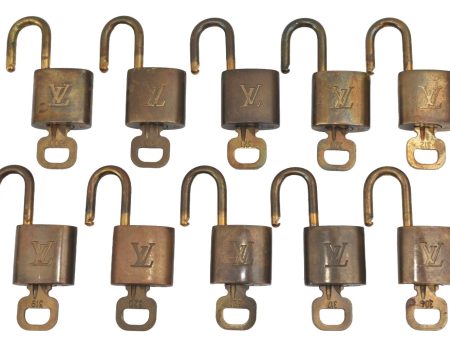 Authentic Louis Vuitton Padlock & Keys 10Set LV K4050 Online