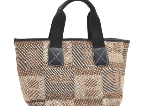 Authentic BALLY Canvas Leather Shoulder Tote Bag Purse Beige Brown K5317 Hot on Sale