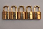 Authentic Louis Vuitton Padlock Gold 10Set LV 1231I For Cheap