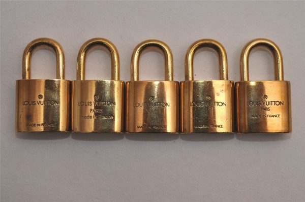 Authentic Louis Vuitton Padlock Gold 10Set LV 1231I For Cheap