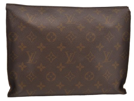 Auth Louis Vuitton Monogram Poche Toilette 26 Cosmetics Pouch Old Model LV 4289I Online Hot Sale