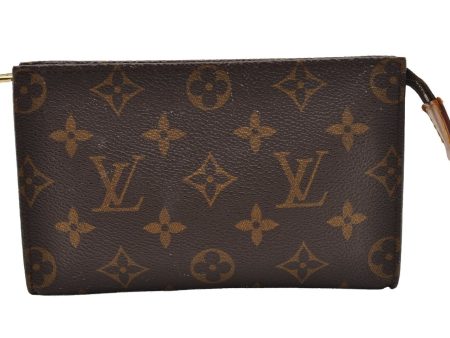 Authentic Louis Vuitton Monogram Pouch For Bucket PM LV Junk 2853I For Cheap